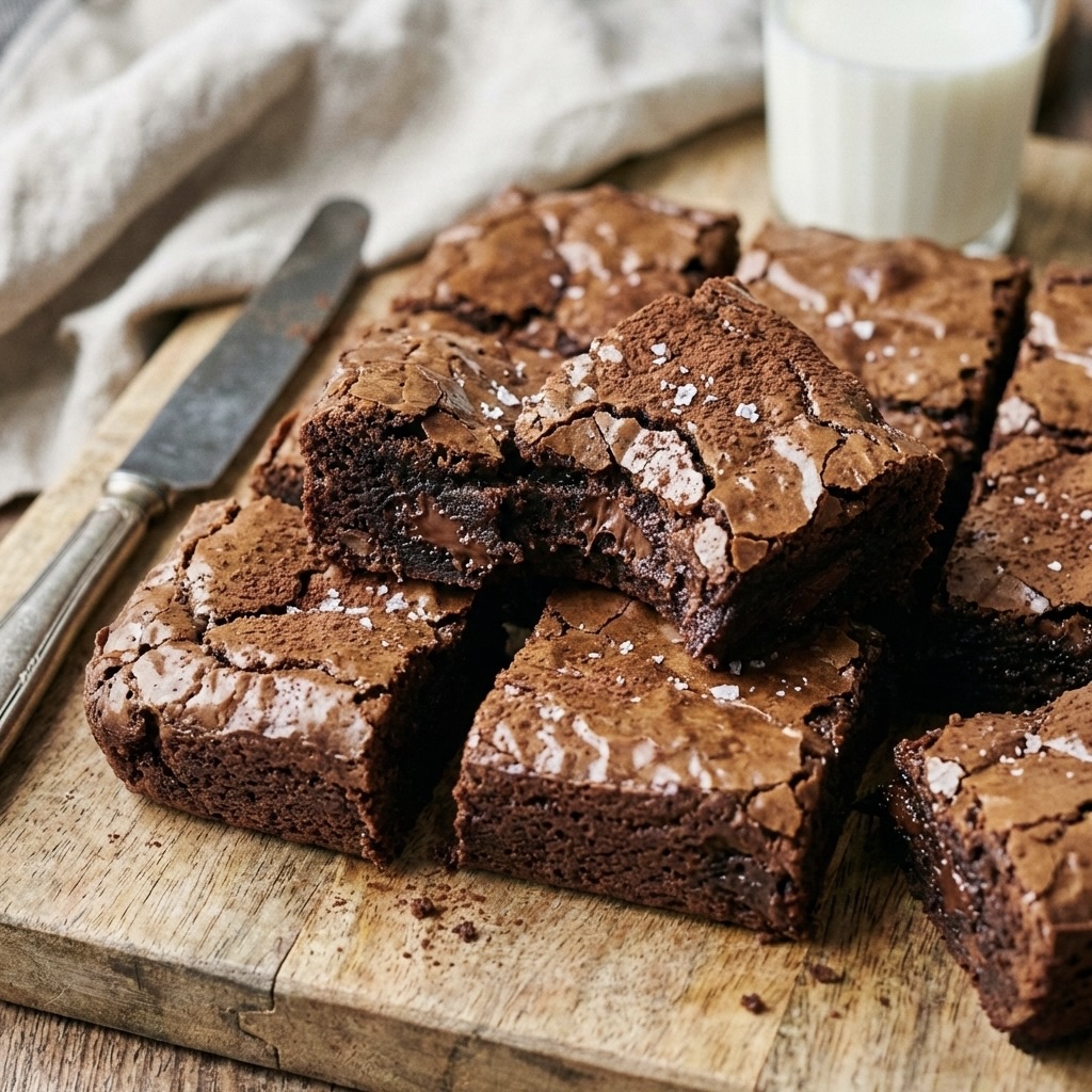 The Ultimate Crackly-Top Fudgy Brownies